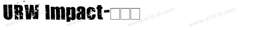 URW Impact字体转换